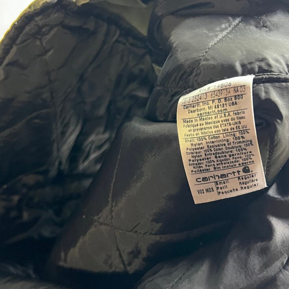 Carhartt V02 MOS green quilted work wear vest - Picture 5 of 5